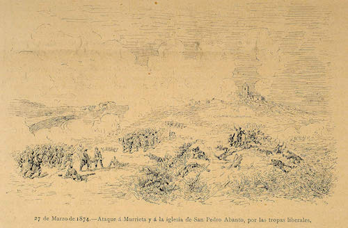 27 de marzo de 1874. Ataque a Murrieta y a la iglesia de San Pedro de Abanto